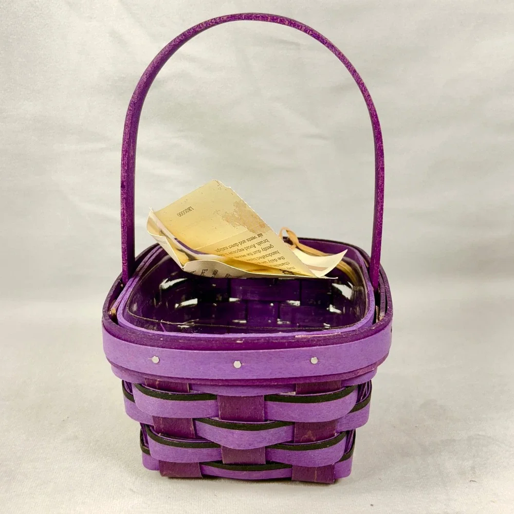 Longaberger 2014 Scardy Treats‎ Purple Basket Halloween New w/ Tags Scaredy